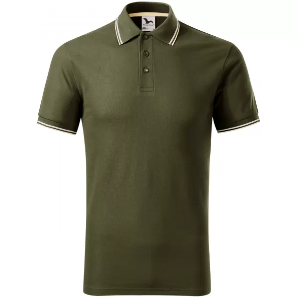  Herren-T-Shirt mit Kragen MALFINI FOCUS 232 MILITÄR 