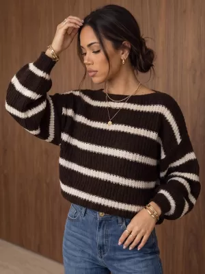 Damenpullover DSTREET MY2613 BRAUN