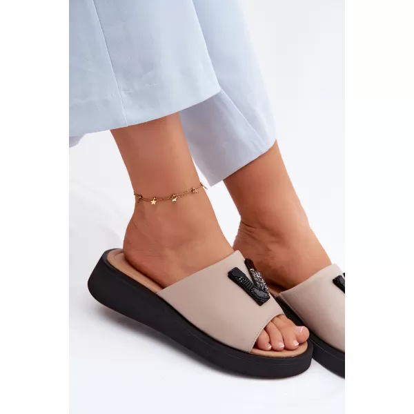  Damenhausschuhe VINCEZA 66950 BEIGE 