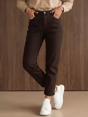 Damenhosen DSTREET UY3236 BRAUN