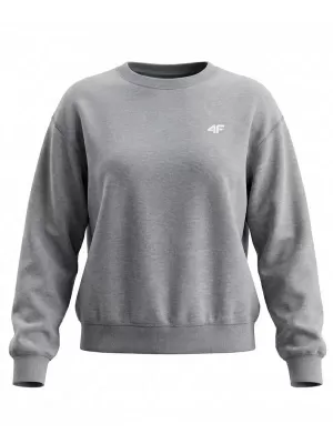 Damen-Sweatshirt 4F WMM00TSWSF2534 KALTE HELLGRAUE MELANGE