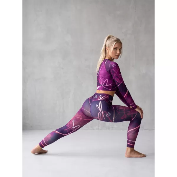  Lange Premium-Leggings für Damen (neue Größen) ALTISPORT VOJ/ALW082LEG05 LILA 