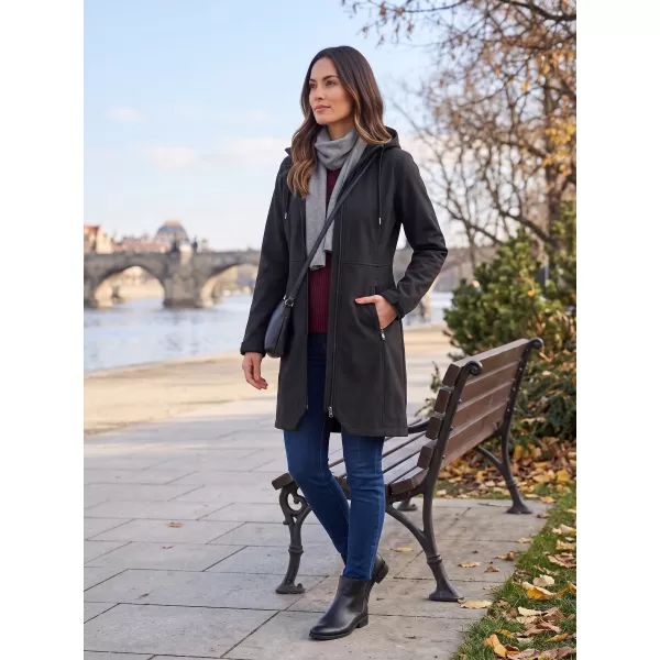  Warmer Softshellmantel für Damen ALPINE PRO IBORA 2 SCHWARZ 