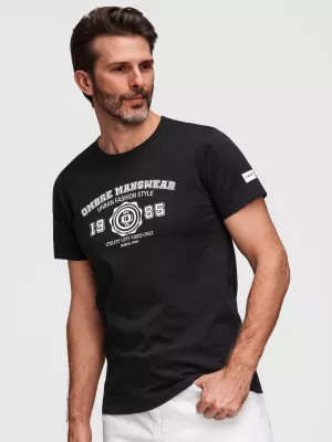 Herren-T-Shirt OMBRE OM-TSPT-0269 SCHWARZ