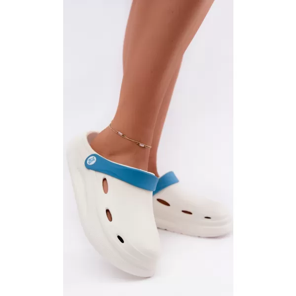  Damenhausschuhe BOTO C73A215 WEISS/BLAU 