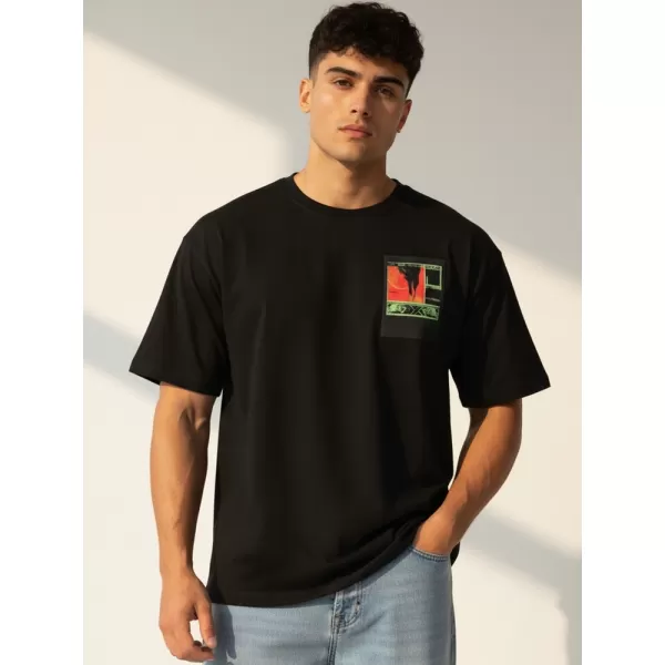  Herren-T-Shirt DSTREET RX5304 SCHWARZ 