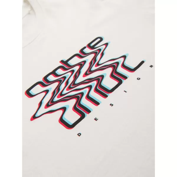  Herren-T-Shirt OMBRE OM-TSPT-0286 WEIß 