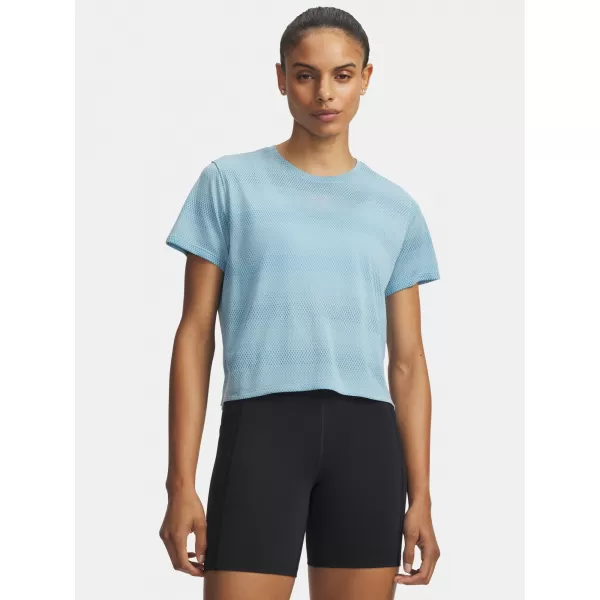  Damen-T-Shirt UNDER ARMOUR VELOCITI SHORTSLEEVE 6009540-425 BLAU 