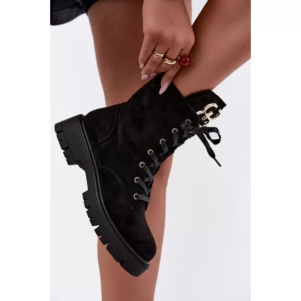  Damenschuhe BOTO NS631P SCHWARZ MATT 