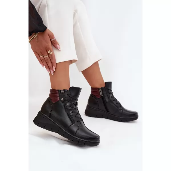  Damen-Stiefeletten VINCEZA 39963 SCHWARZ 
