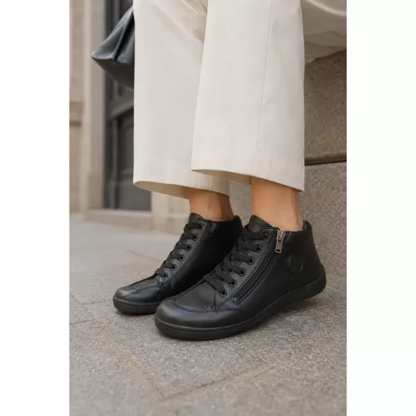  Damenstiefeletten aus Leder EVENTO 26PB18-562 SCHWARZ 
