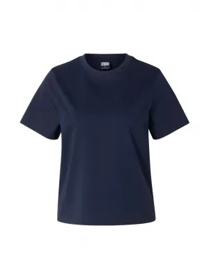 Damen-T-Shirt URBAN CLASSICS TB8574-01641 MITTERNACHTSMARINE