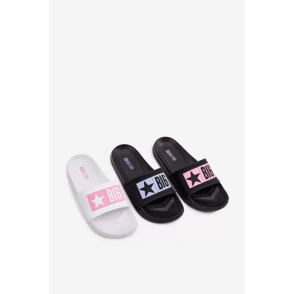  Kinderhausschuhe BIG STAR SHOES TT374A002 ROSA/WEIß 