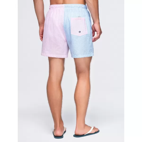  Herrenshorts OMBRE OM-SRSS-0215 BLAU UND ROSA 