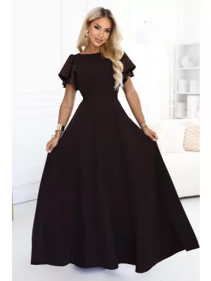 Kleid NUMOCO MIRELLA 694-2 SCHOKOLADENBRAUN