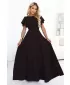 Kleid NUMOCO MIRELLA 694-2 SCHOKOLADENBRAUN