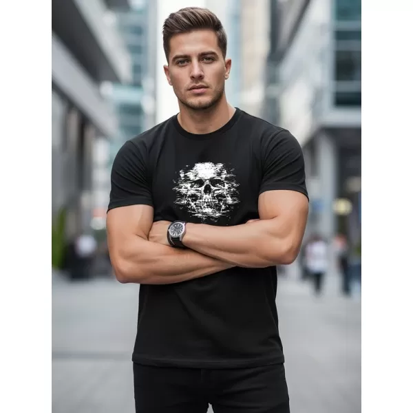  Herren-T-Shirt DSTREET NX085R SCHWARZ 