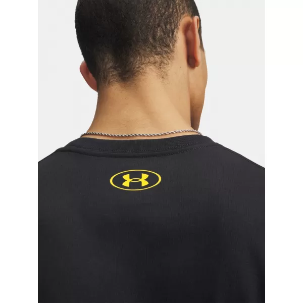  Herren-T-Shirt UNDER ARMOUR M VARSITY CREST SS 6009249-001 SCHWARZ 