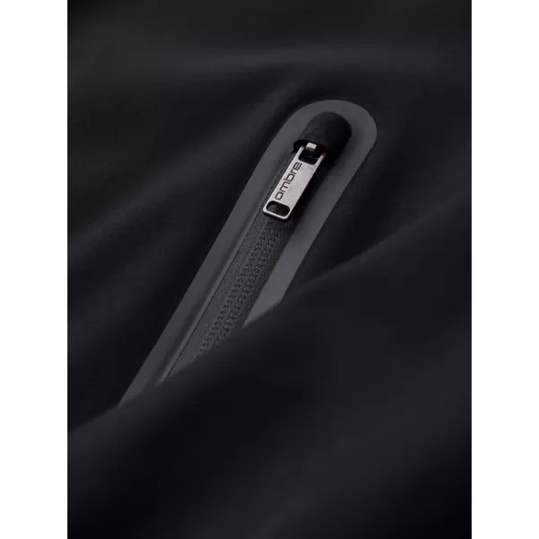  Kapuzenjacke für Herren OMBRE OM-JANP-0233 SCHWARZ 