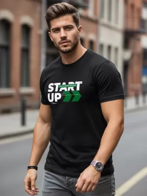 Herren-T-Shirt DSTREET NX0150R-BK SCHWARZ