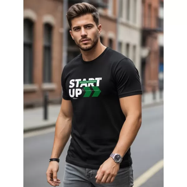  Herren-T-Shirt DSTREET NX0150R-BK SCHWARZ 