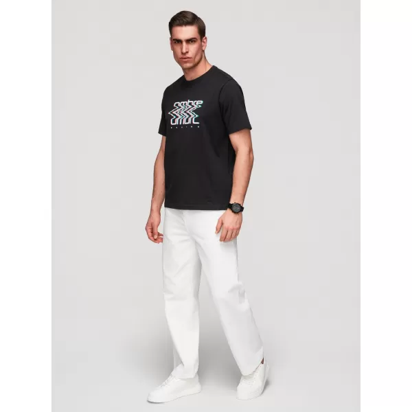  Herren-T-Shirt OMBRE OM-TSPT-0286 SCHWARZ 