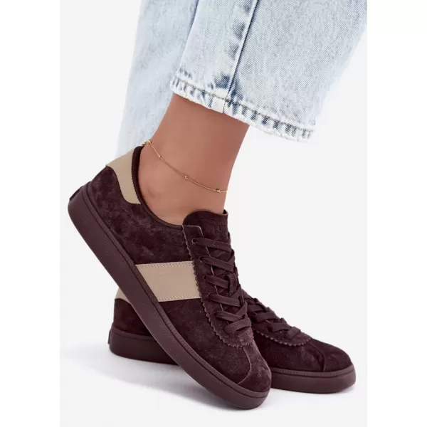  Damen-Sneaker BIG STAR SHOES UU274438 BRAUNE/BEIGE SCHATTEN 