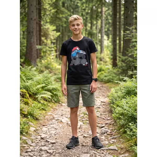  Kinder-T-Shirt ALPINE PRO ECOMO 4 SCHWARZE VARIANTE STK 