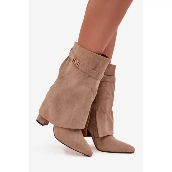  Damen-Stiefeletten BOTO LA3116 KHAKI 