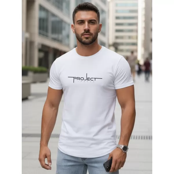  Herren-T-Shirt DSTREET NX5127R-WH WEIß 