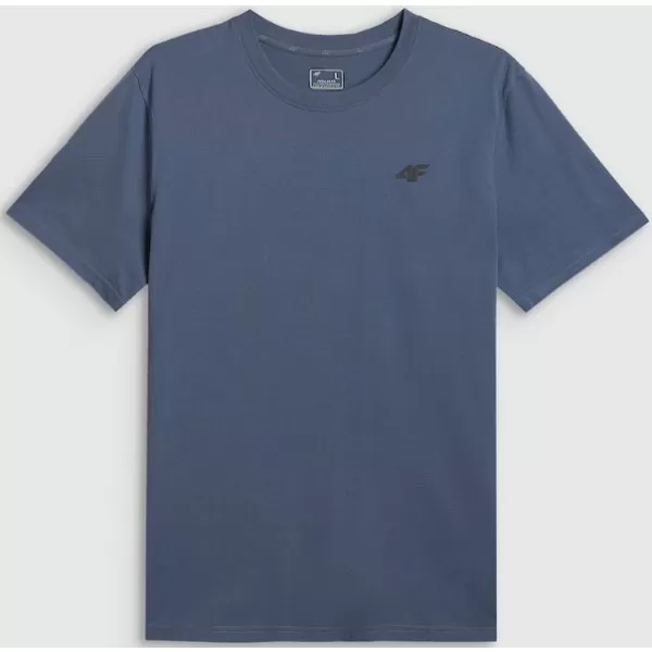  Herren-T-Shirt 4F WAW25TTSHM2401 DENIM 
