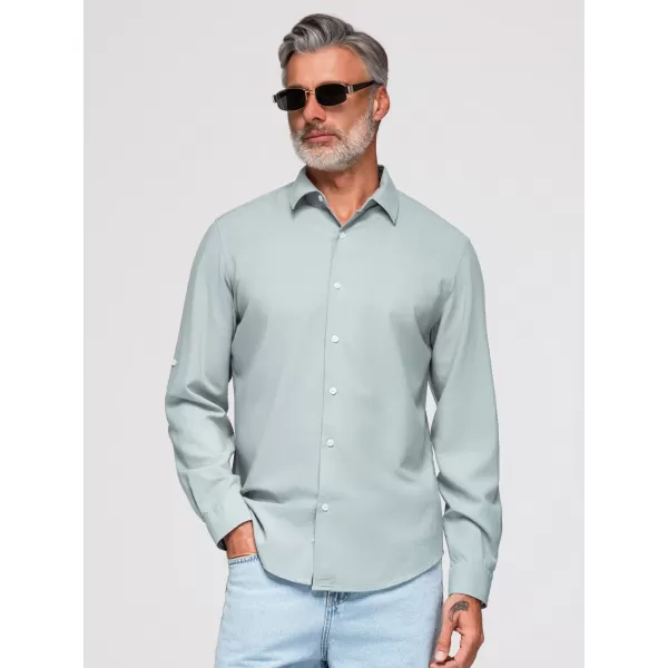  Herrenhemd OMBRE OM-SHCS-0190 PASTELLGRÜN 