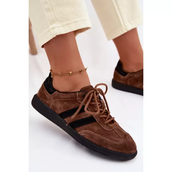  Damen-Sneaker BOTO GD-XF-164 BRAUN/SCHWARZ 