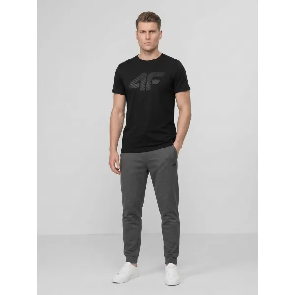  Herren-T-Shirt 4F WMM00TTSHM3342 TIEFSCHWARZ 