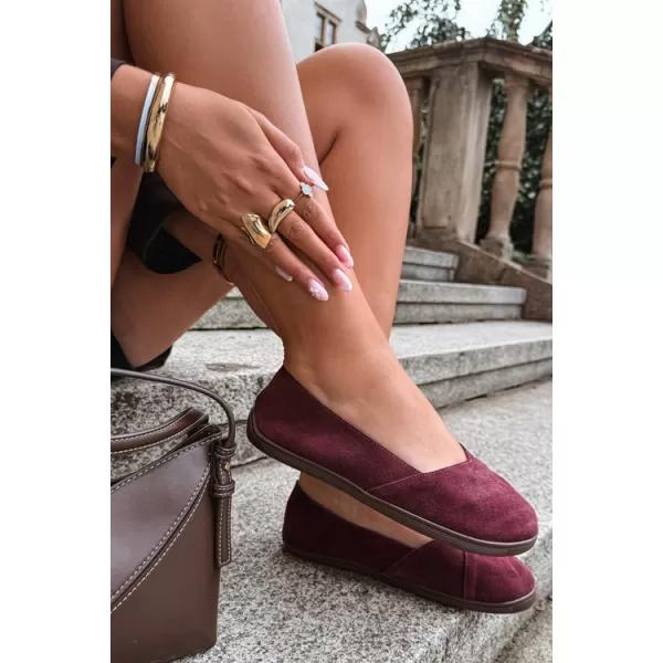  Ballerinas für Damen BOTO JH610P WEIN 