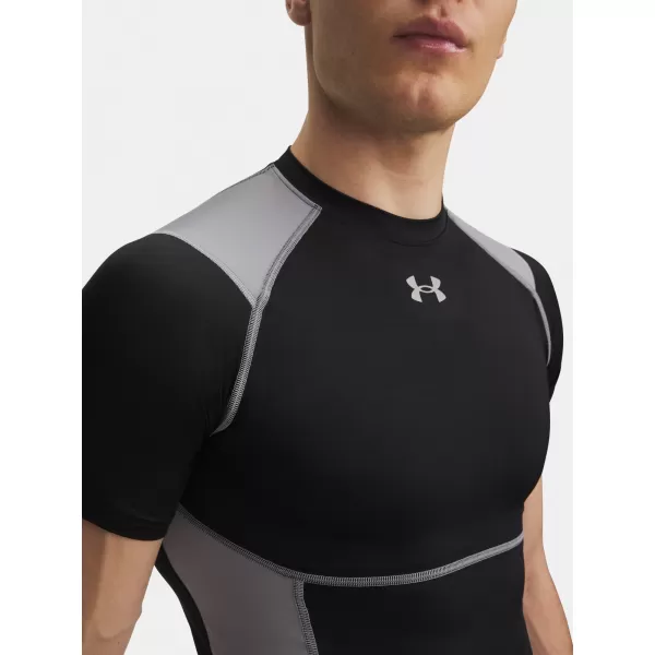  Herren-T-Shirt UNDER ARMOUR UA HG ELITE COMP SS 6015382-008 SCHWARZ 