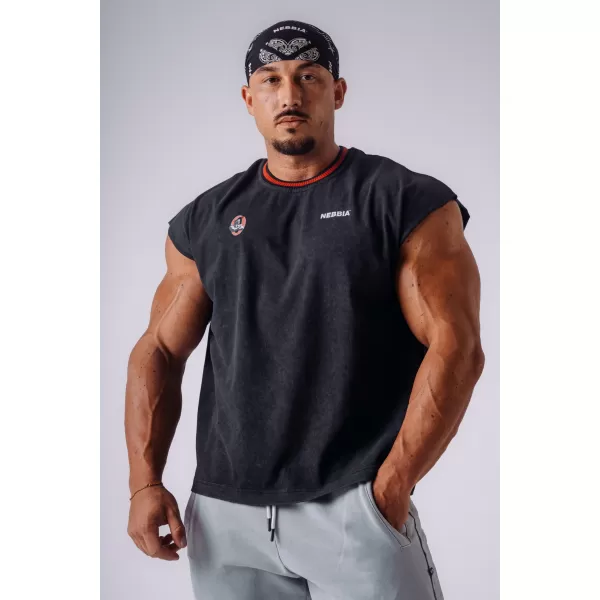  Tanktops für Herren NEBBIA OLYMPIA MUSCLE COVER 947 SCHWARZ 
