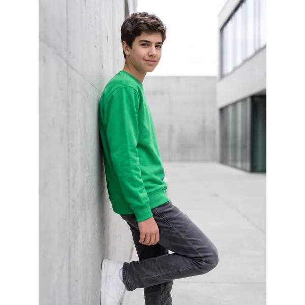  Kinder-Sweatshirt MALFINI CREW 427 MITTELGRÜN 