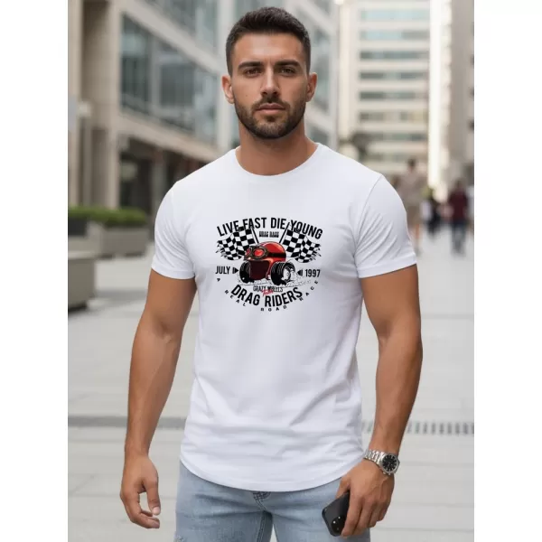  Herren-T-Shirt DSTREET NX5087R-WH WEIß 