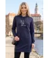 Erweitertes Damen-Sweatshirt ALTISPORT ALW091419 MARINEBLAU