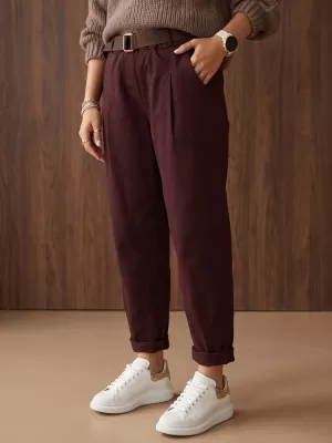 Damenhosen DSTREET UY3186 BURGUND