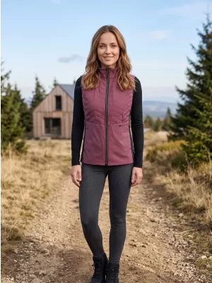 Leichte Damenweste ALPINE PRO BERFA 3 TRAUBENNEKTAR