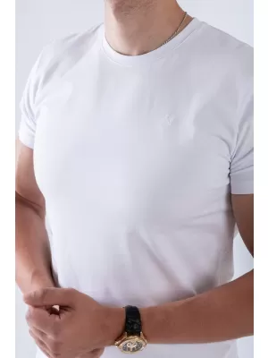 Herren-T-Shirts NEBBIA MIKE MUSCLE FIT 158 WEIß