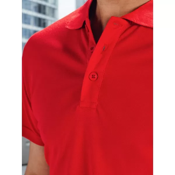  Herren-T-Shirt mit Kragen DSTREET PX0515 ROT 
