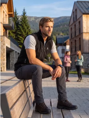 Fleeceweste für Herren ALTISPORT ALM002525 SCHWARZ