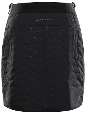 Isolierter Rock für Damen ALPINE PRO LOLLA 3 SCHWARZ