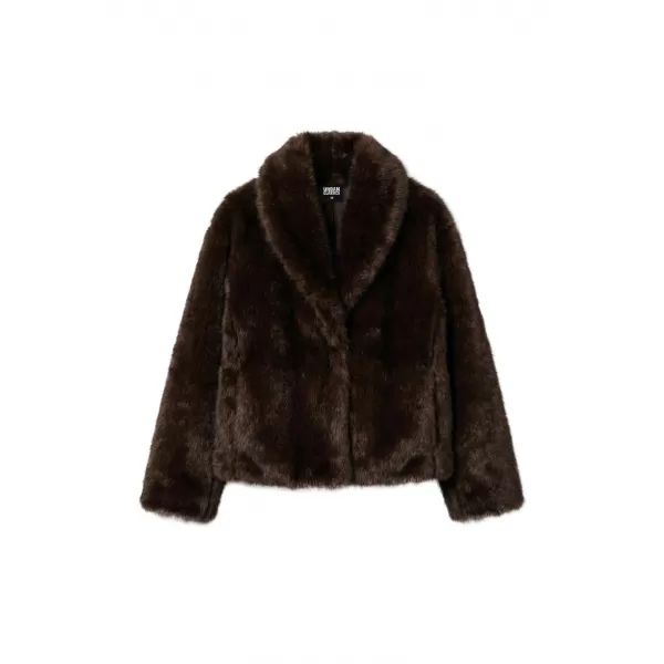  Pelzjacke für Damen URBAN CLASSICS TB8120-00075 BRAUN 