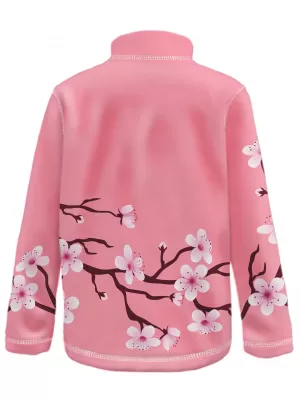Fleece-Sweatshirt für Kinder WAMU SAKURY ROSA