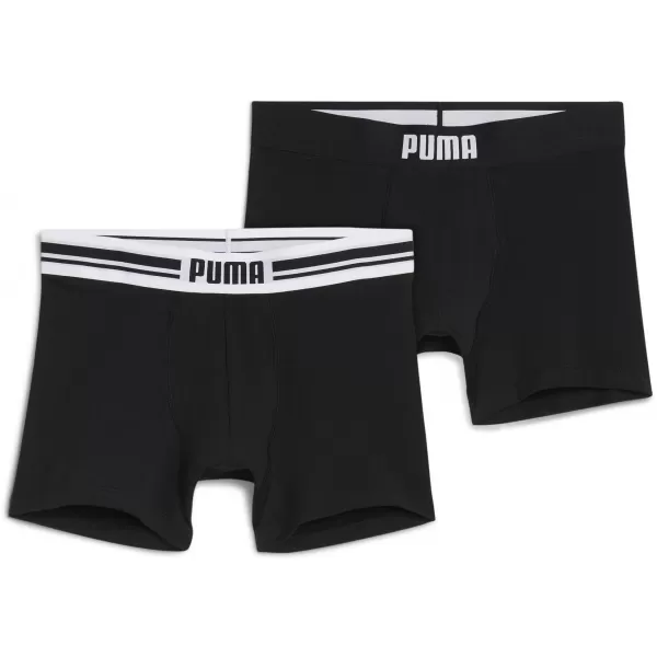  Herren-Boxershorts PUMA MEN EVERYDAY PLACED LOGO BOXER 2P 93847601 SCHWARZ 