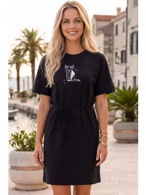Kleid ALTISPORT ALW091816 SCHWARZ ROSA
